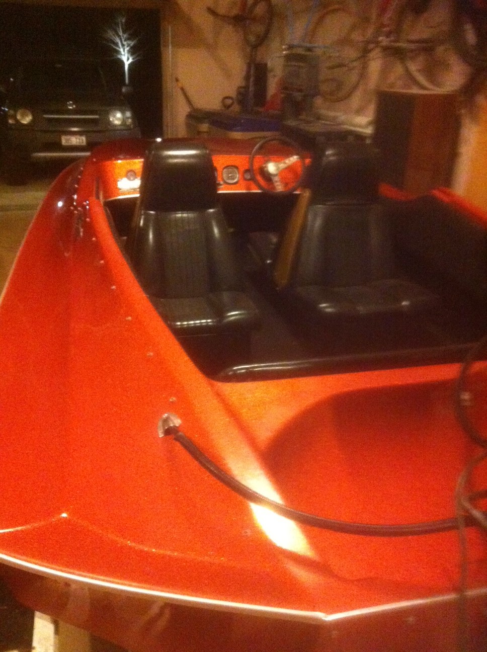 Oops!  How'd this  boat get in my garage?